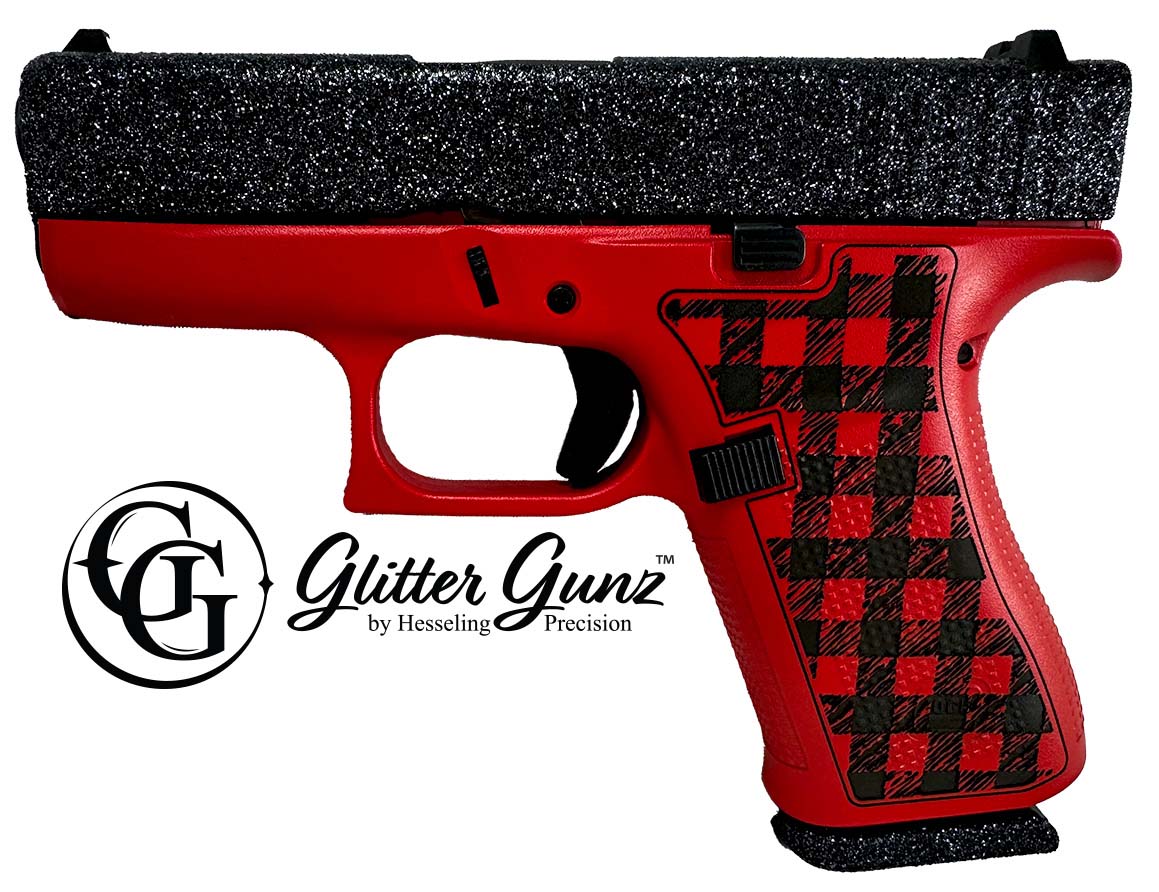 GLOCK 43X 9MM BUFFALO PLAID GLITTER GUNZ - Sale